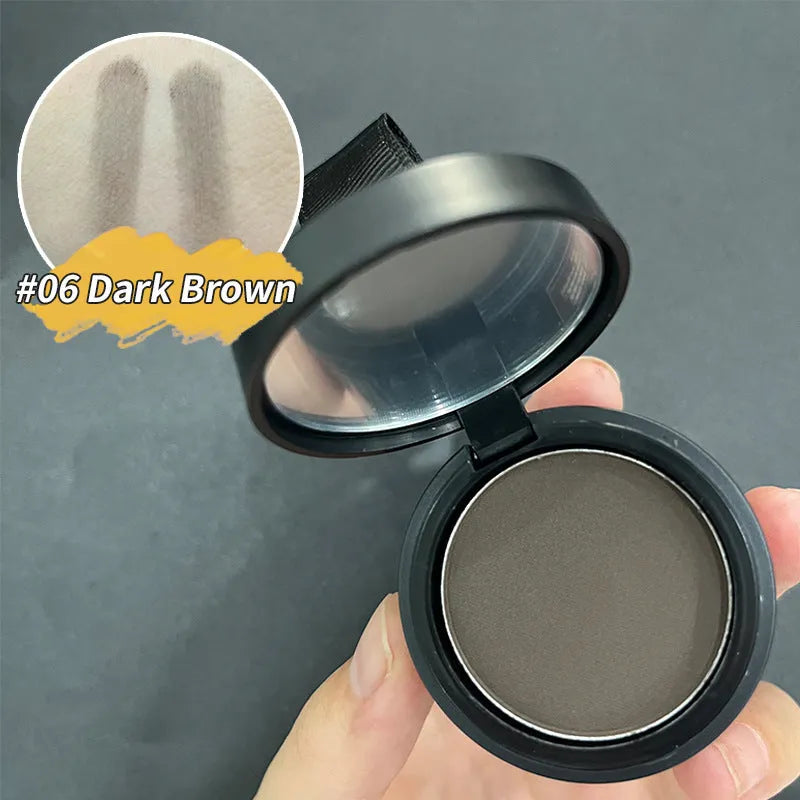 Hairline powder for shadow gap repair with 14 colour classifications including ash brown, auburn, black, and dark blonde