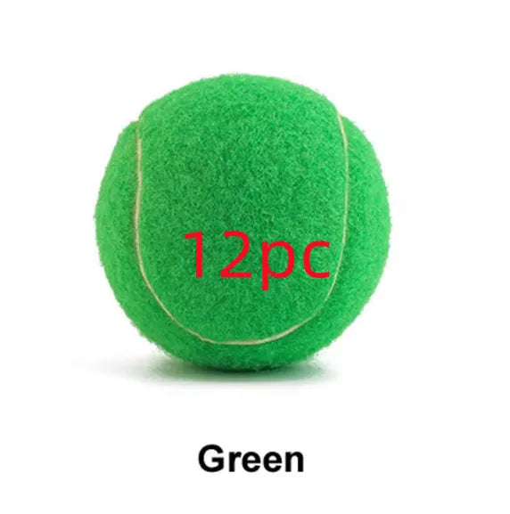 Rubber dog tennis ball in assorted bright colours with 6.3cm diameter for bite-resistant fetch play