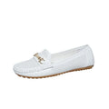 Women's plus size flat casual shoes in artificial PU available in white, black and khaki colours