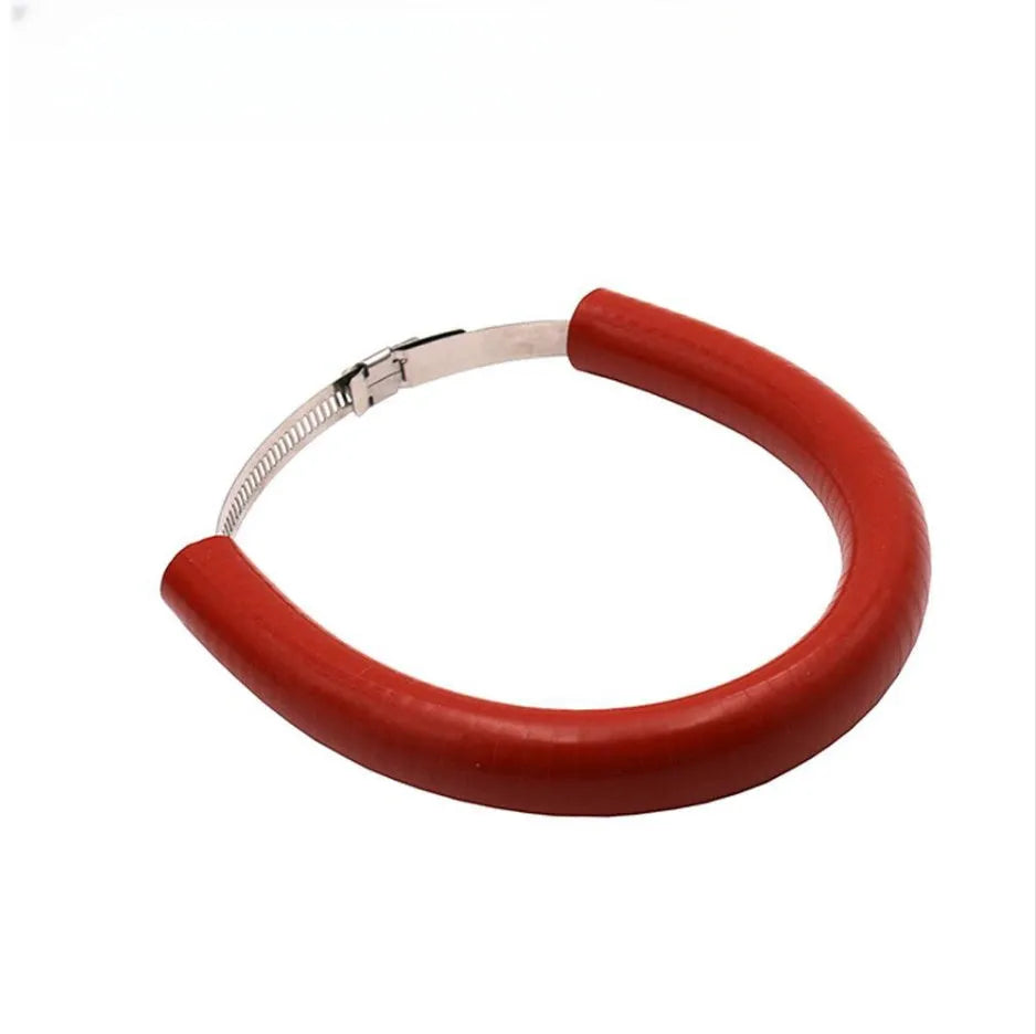 Universal motorcycle exhaust pipe gasket seal ring in black, blue, and orange colour options