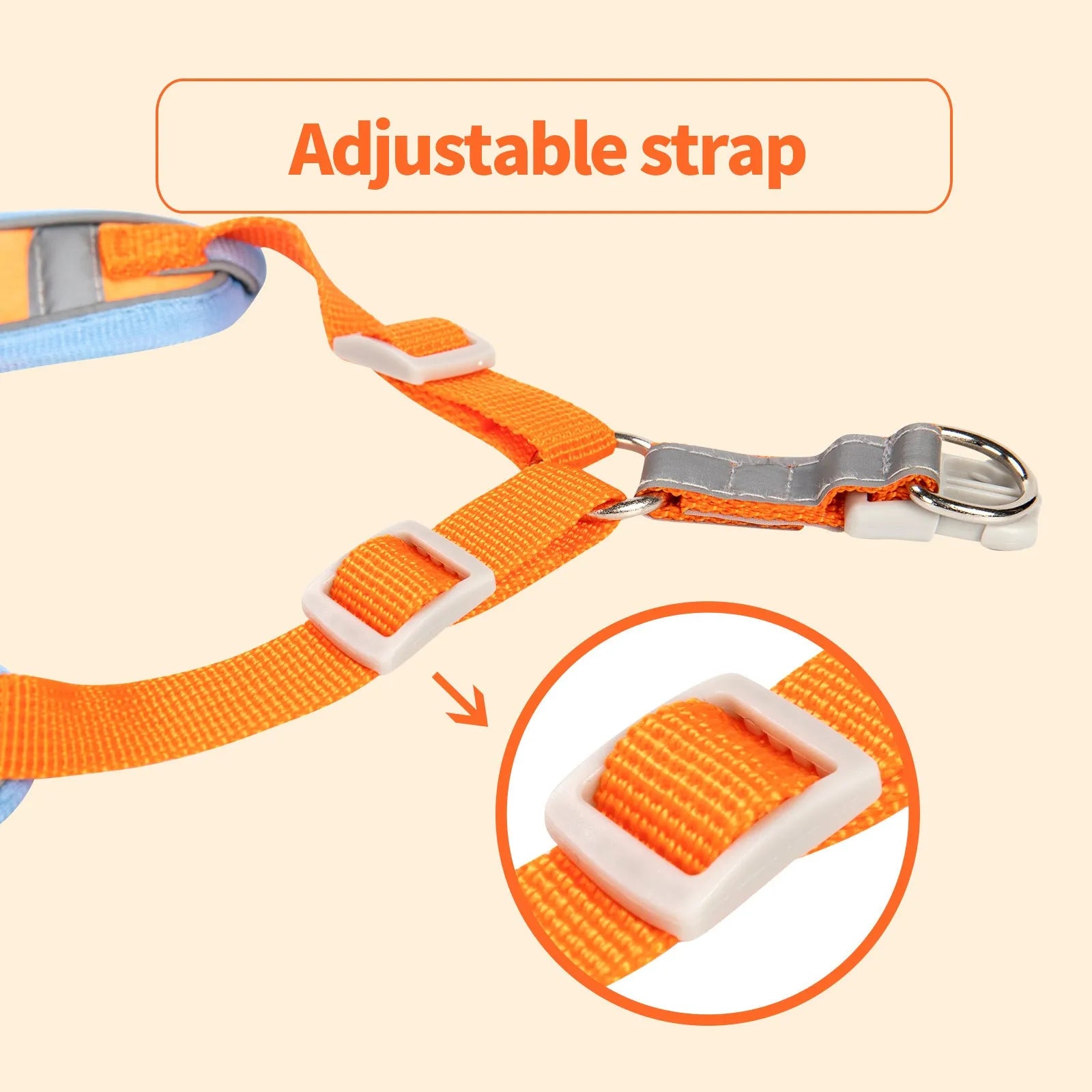 Adjustable dog harness with haulage rope and vest in multiple colour options.