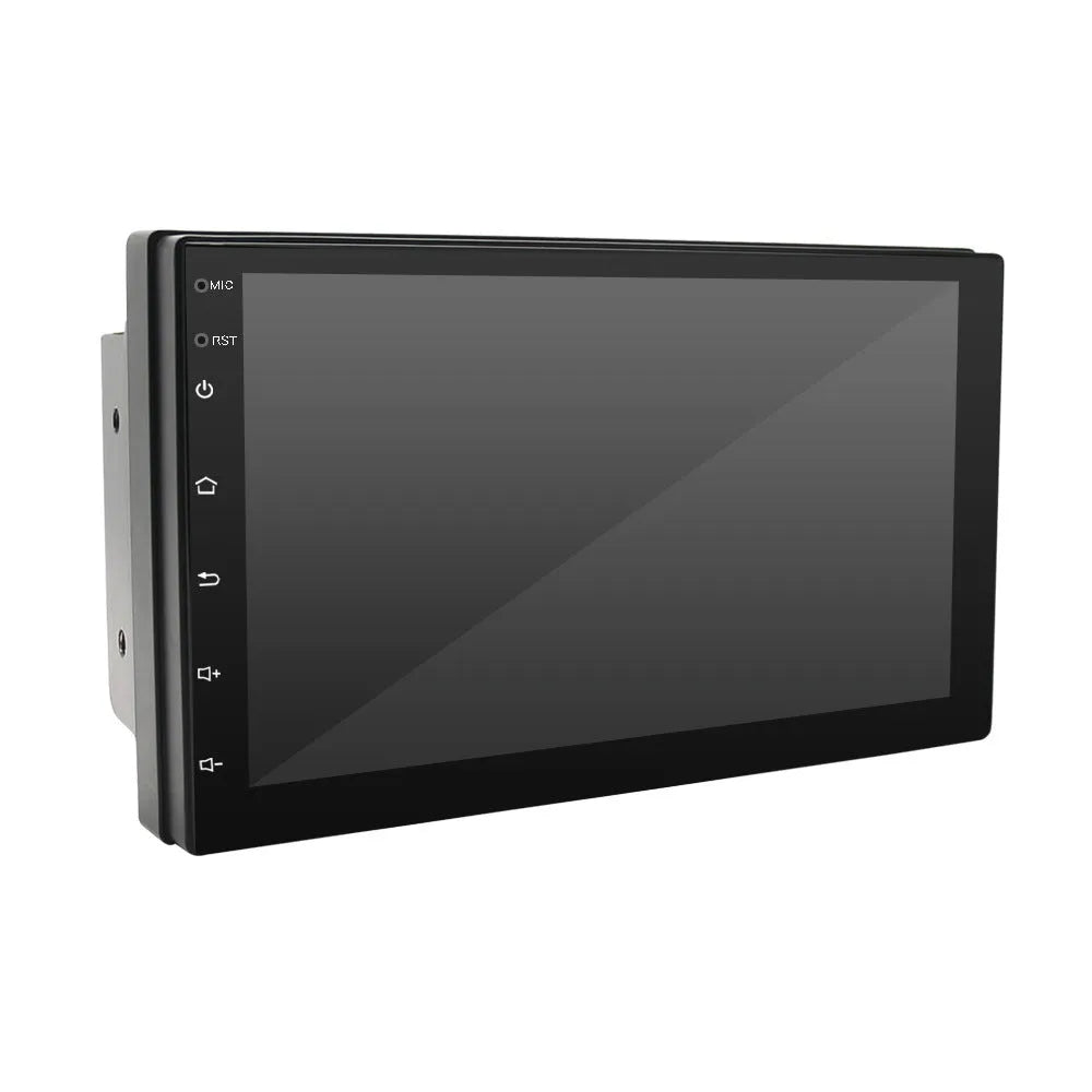Universal black CarPlay navigation MP5 player with 7-inch touchscreen display for in-car GPS and media playback