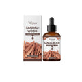 30ml glass bottle of sandalwood fragrance oil for diffusers with a dropper.