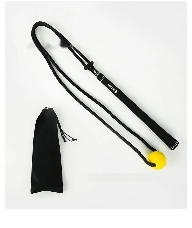 Black silicone elastic golf swing correction trainer for physical practice