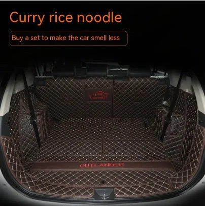 Mitsubishi Outlander fully surrounded 3D boot liner mat in TPE XPE non-slip material