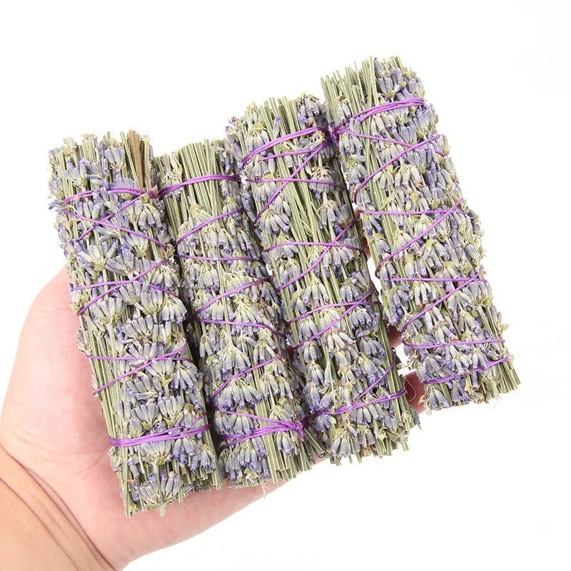 Natural dried flower lavender aromatherapy stick measuring 4 inches for air freshening