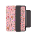 iPad Air magnetic protective sleeve with double-sided clip closure in polyurethane material