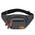 Waterproof slanted chest bag in nylon material shown in black colour with large main compartment