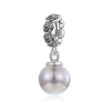 925 sterling silver dark night rose pendant 2.0cm by 0.8cm with 0.45cm aperture electroplated finish