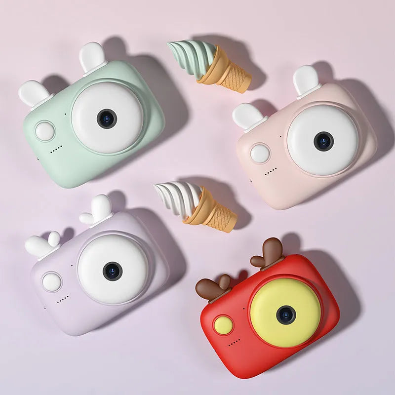 A2 Kids Digital Camera in macaron colours with 2.4-inch screen and dual 40MP lenses.