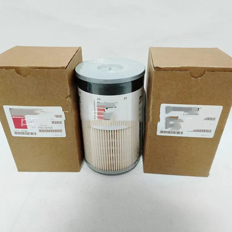 FS19764 diesel fuel filter for generator sets with folding paper element and 10mm connections