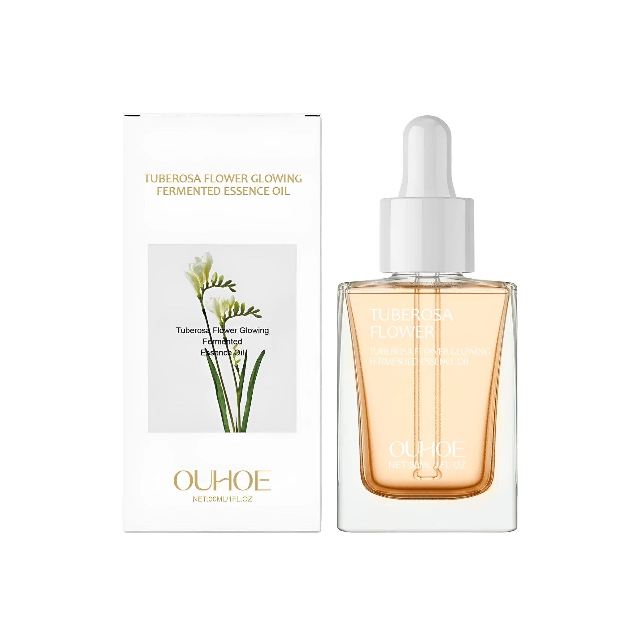 30ml bottle of brightening and firming tightening facial oil with vitamin E