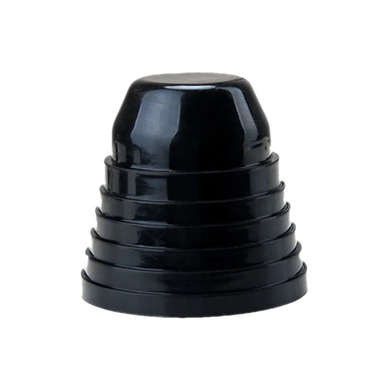 Black silicone circular dust cover with 90mm diameter for GM car LED headlight seal.