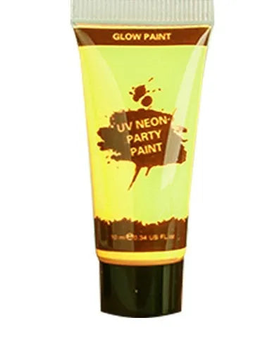 25ml bottle of neon gouache face paint labelled safe and non-toxic.