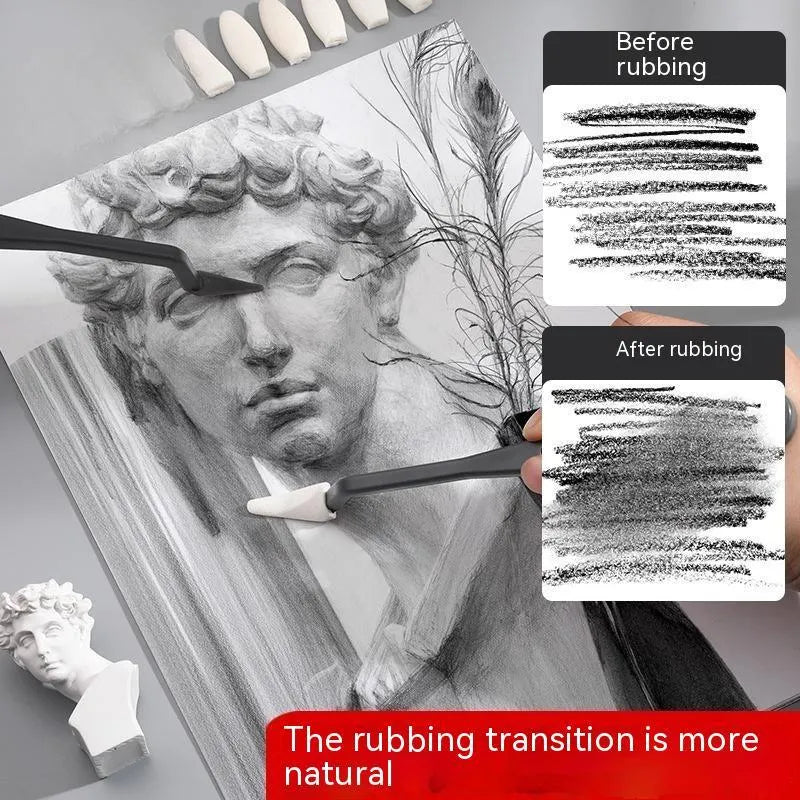 Plastic sketch rubbing knife in R20212 colour for pencil and charcoal correction