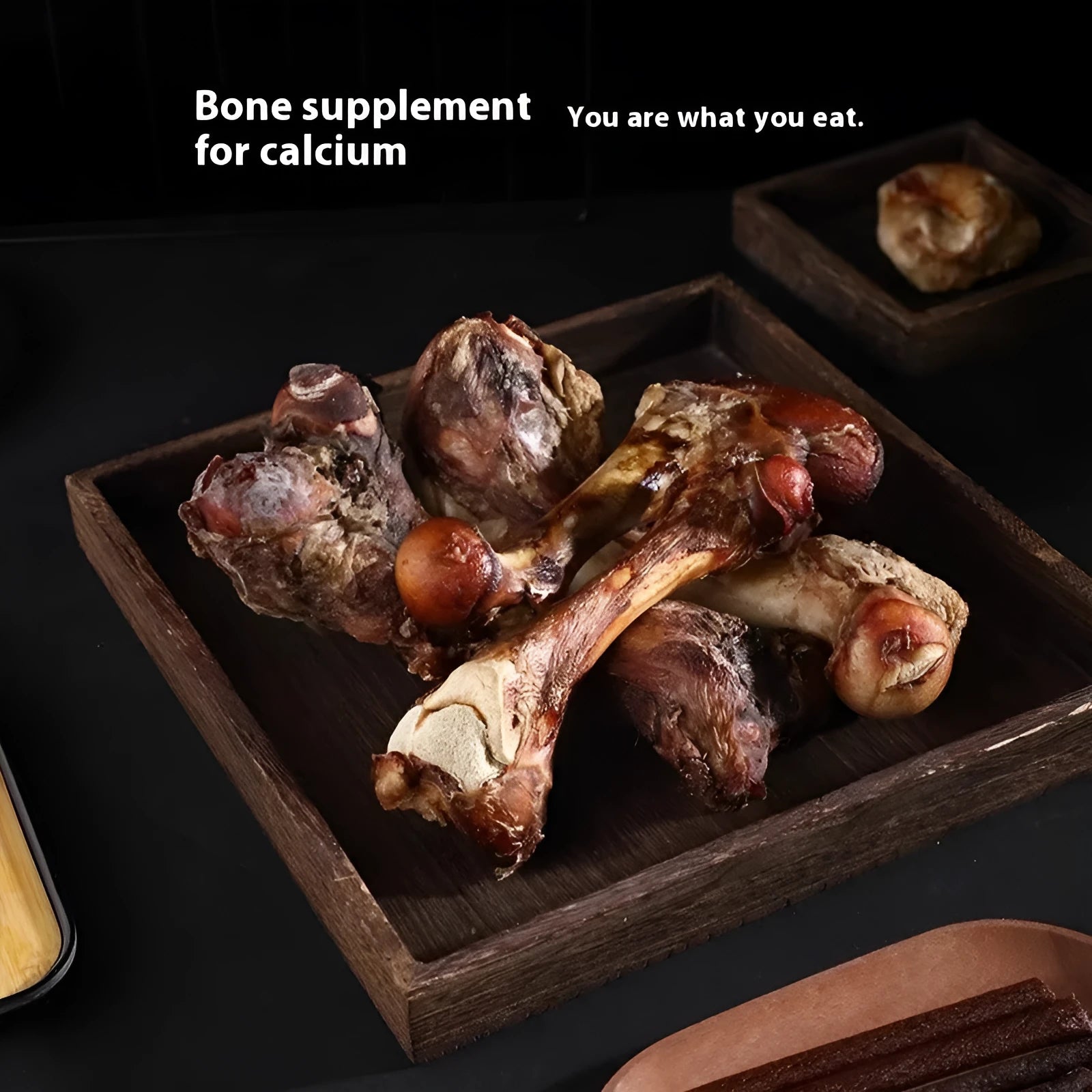 Puppy molar rod dental chew in three sizes with roasted ox bone flavour for training and teeth cleaning