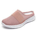 Women's casual shoes with mesh upper and hollow out detailing in round toe shape with flat heel