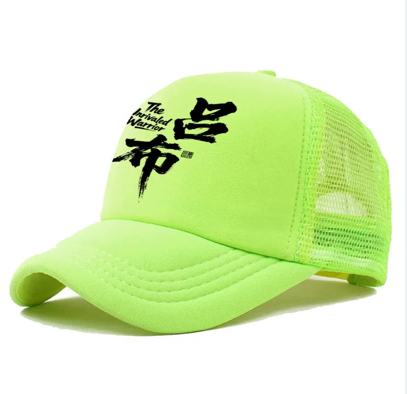 Men's polyester baseball cap in six colour options with curved brim