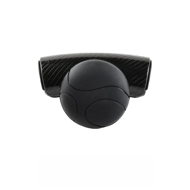 Steering wheel assist ball with silicone exterior and metal bearing for single-hand driving control