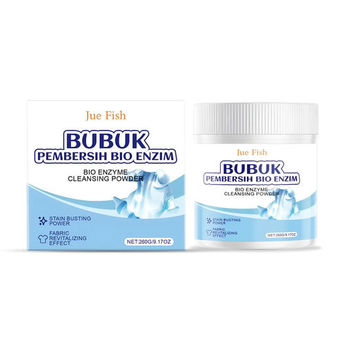260g packet of bio enzyme cleaning powder with sodium percarbonate and protease formula for household stain removal