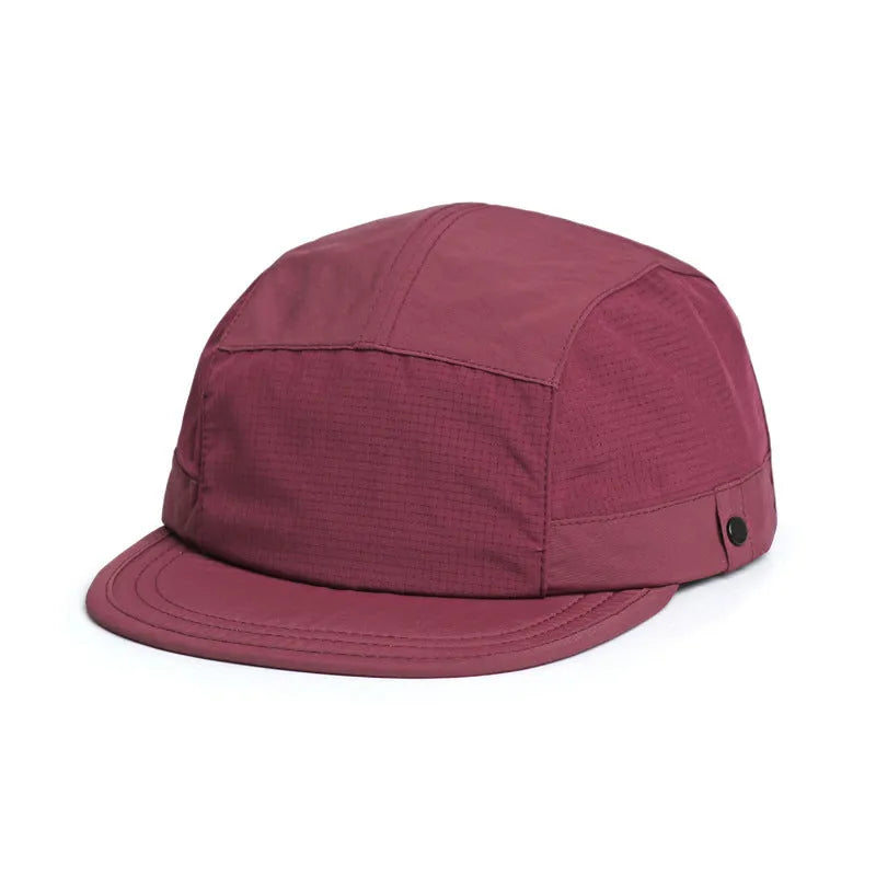Breathable polyester tongue cap in dome crown style with sunshade function available in multiple colours size M