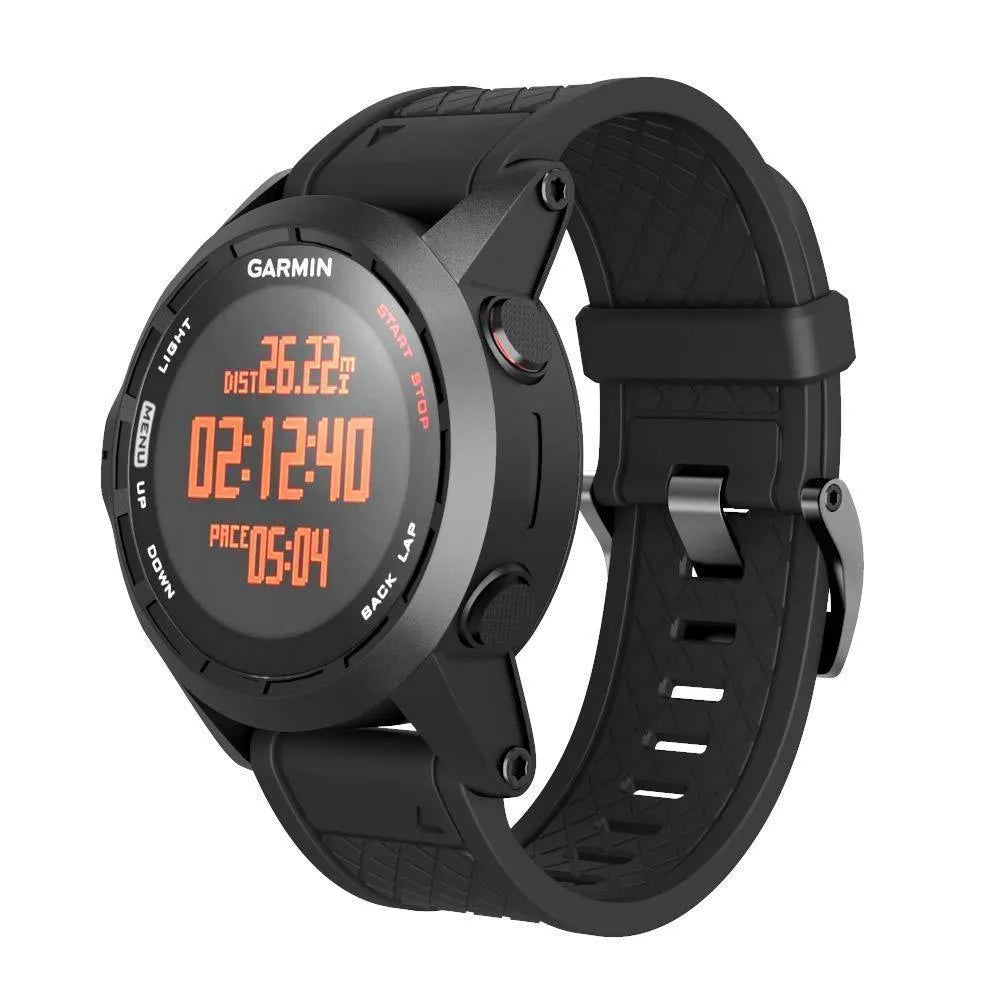 Jiaming compatible 26mm silicone watch strap with stainless steel buckle in multiple colour options