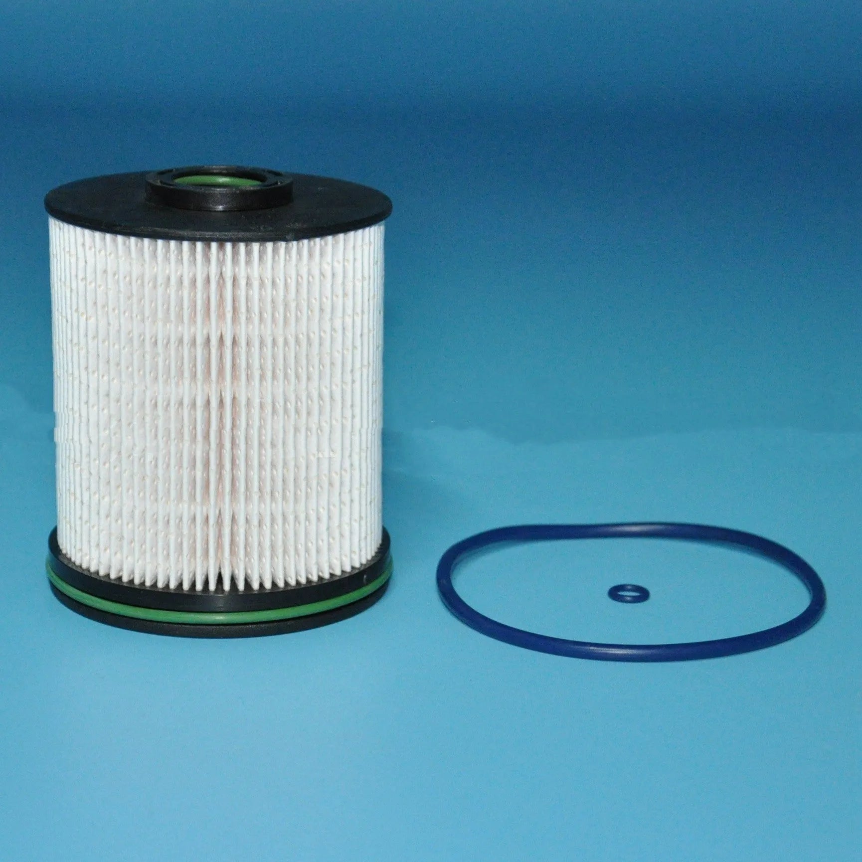 Factory diesel fuel filter element with gasket for Vauxhall Opel ASTRA K models showing 106mm height