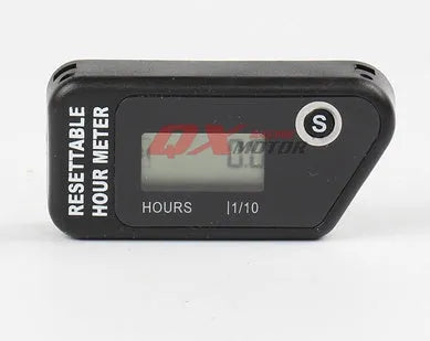 Black waterproof LCD maintenance timer for ATV motorcycle motorboat and lawn mower engines