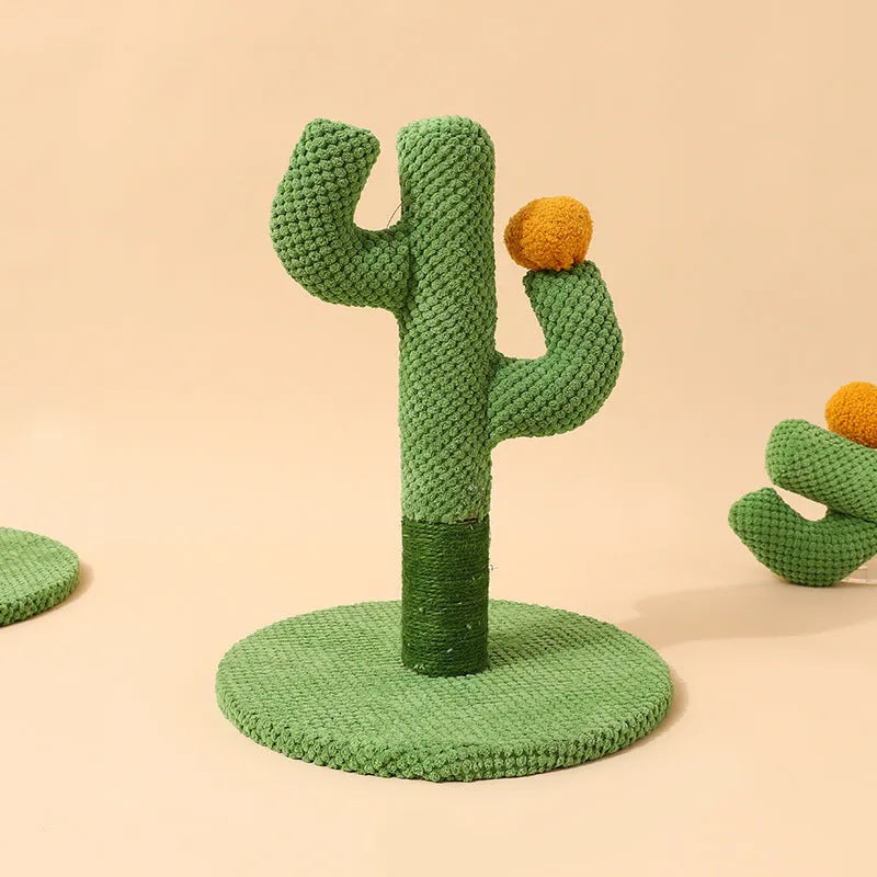 Masson cat scratch board with sisal scratching surface and cactus design climber for pet cats.