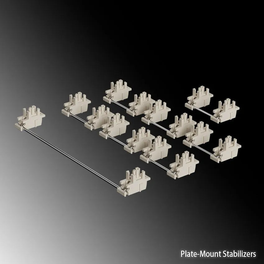 Keyboard shaft mechanical keyboard accessories kit with 4.3 inch screen and spacebar stems