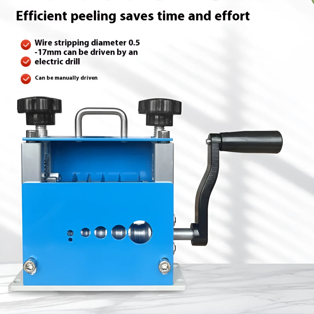 SD-017 manual wire stripping machine with plastic housing for 0.5-17mm cables