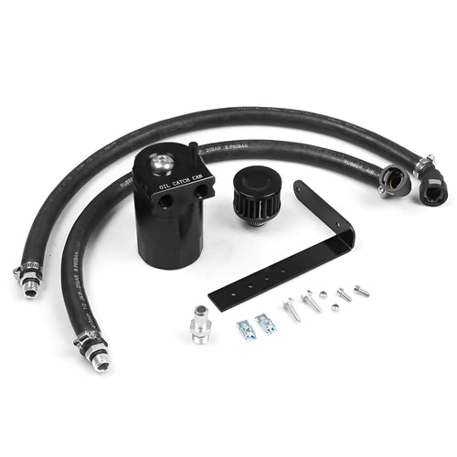 Aluminium alloy oil separator for Ford Expedition in choice of black, blue, red, or silver finish.