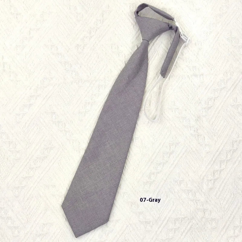 Men's cotton bow tie in solid navy blue colour with arrow style design