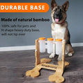 Wooden dog puzzle toy interactive snack dispenser feeder 31x30x20cm pet enrichment activity