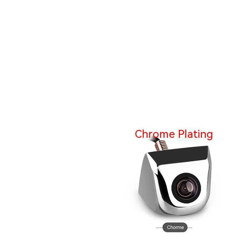 Black screw plug-in HD car night vision waterproof rearview camera with metal shell