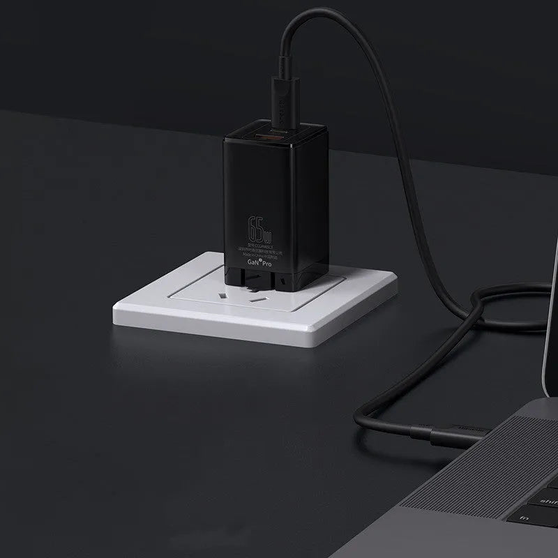 White dual-port car charger with USB and Type-C interfaces for vehicle charging