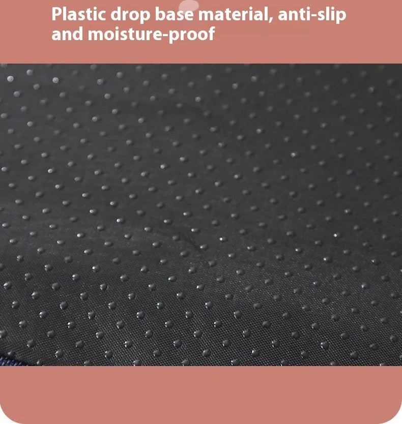 Brown removable washable sponge dog mat with velvet finish on a sofa