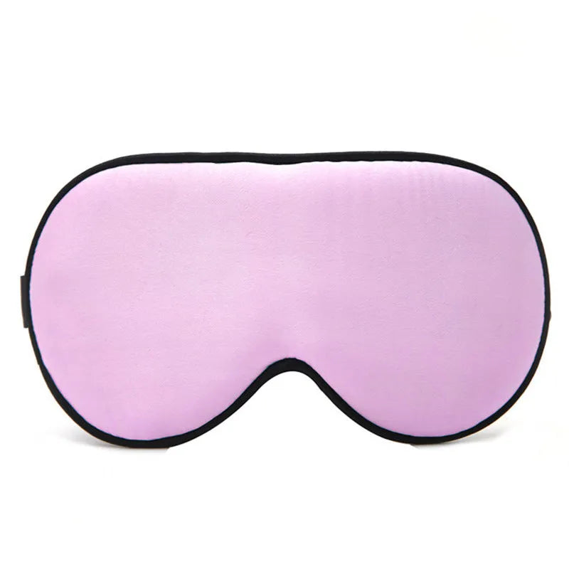 Double-sided mulberry silk eye mask with embroidered print in various colour options