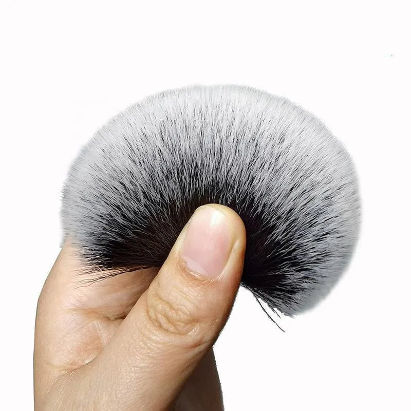 Black car detailing brush with pig hair bristles and PP plastic handle shown in two size options.