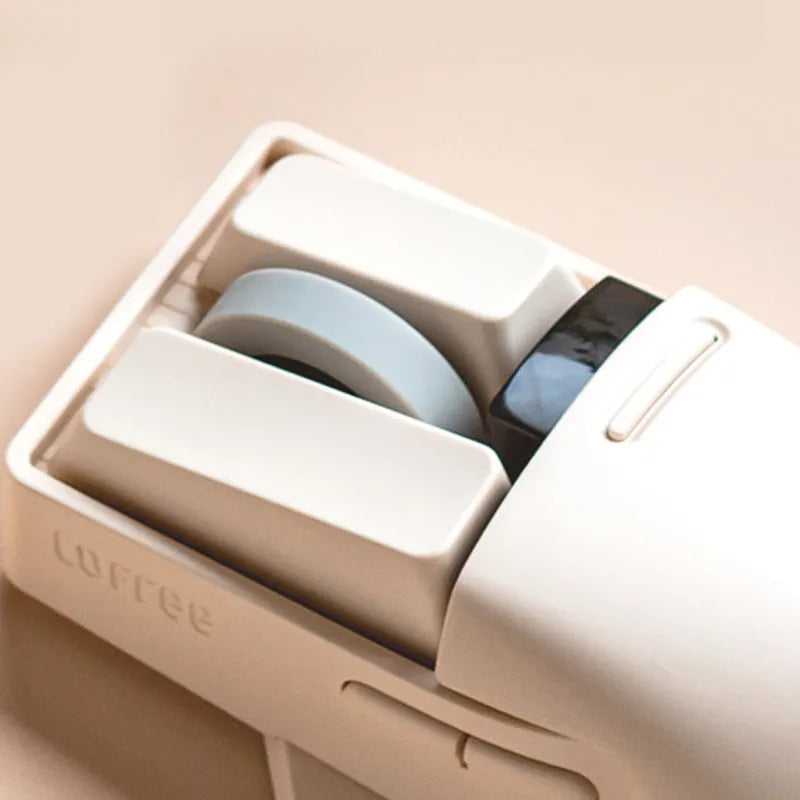 Xiaoqiao wireless mouse in tofu colour showing ergonomic shape and multiple buttons