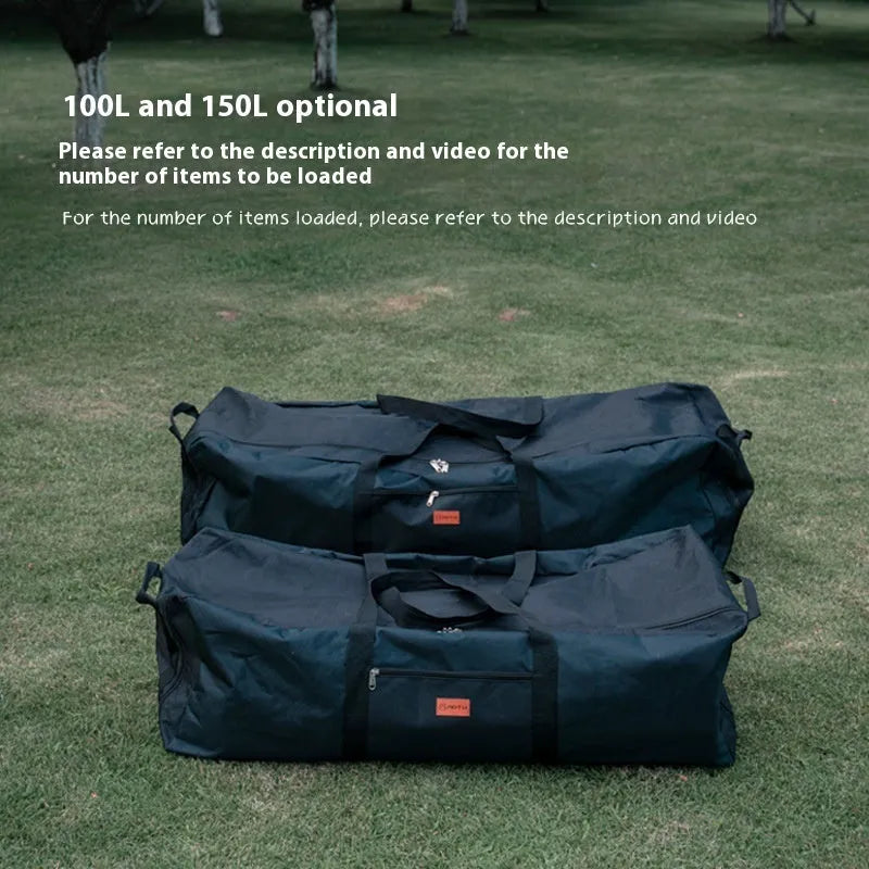 Outdoor camping furniture storage bag made from blue 1680D Oxford cloth with waterproof coating