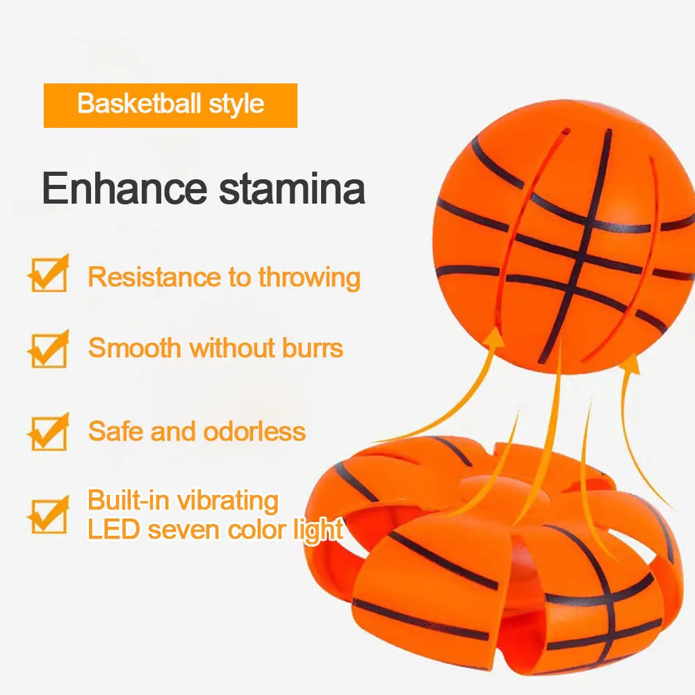 Interactive dog toy with glowing ball and transformable flying disc for outdoor training