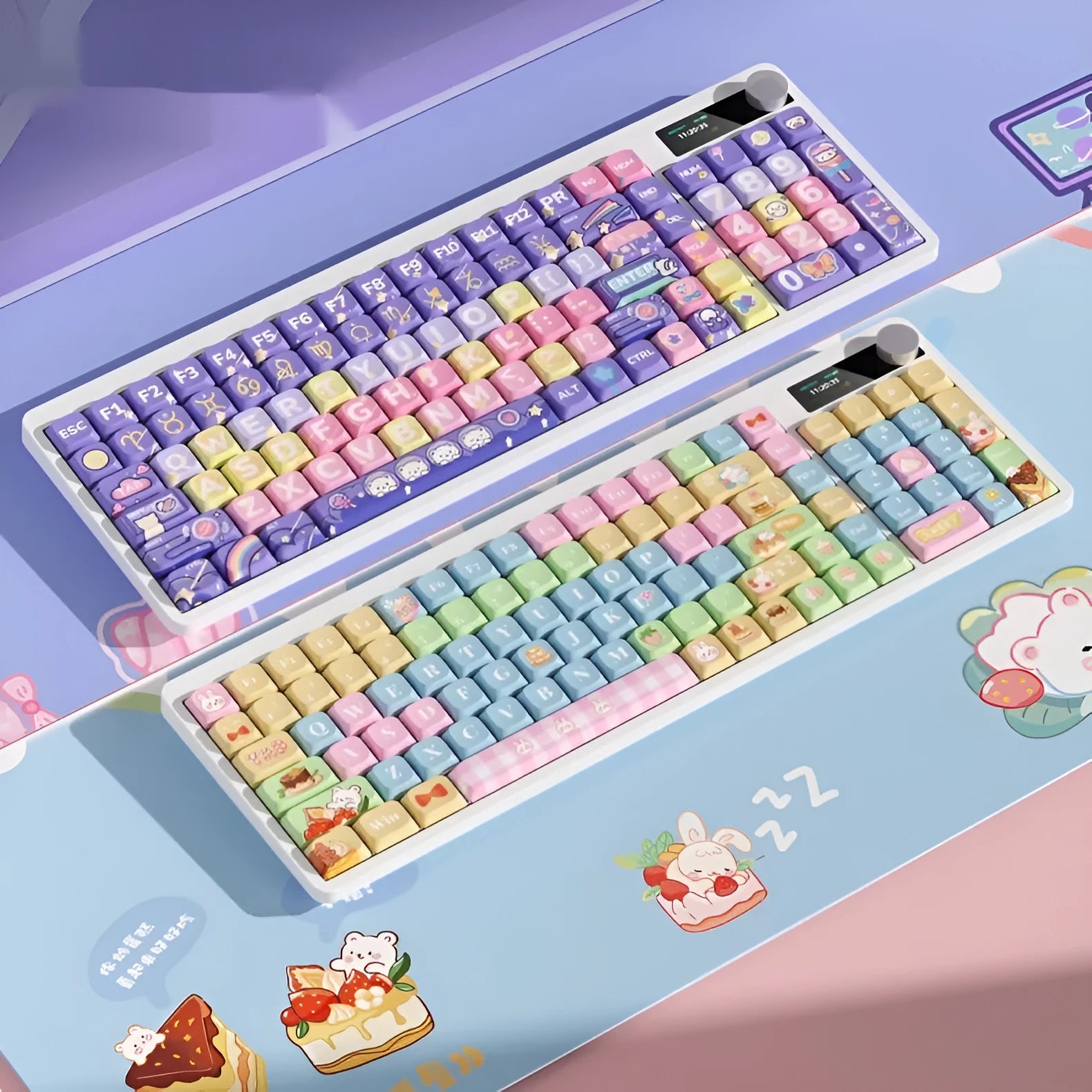 Black mechanical keyboard with RGB backlighting and full key layout for laptop use