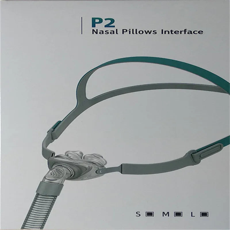 Ventilator nasal pillow mask with silicone nose pad, cushion, and thickened headband