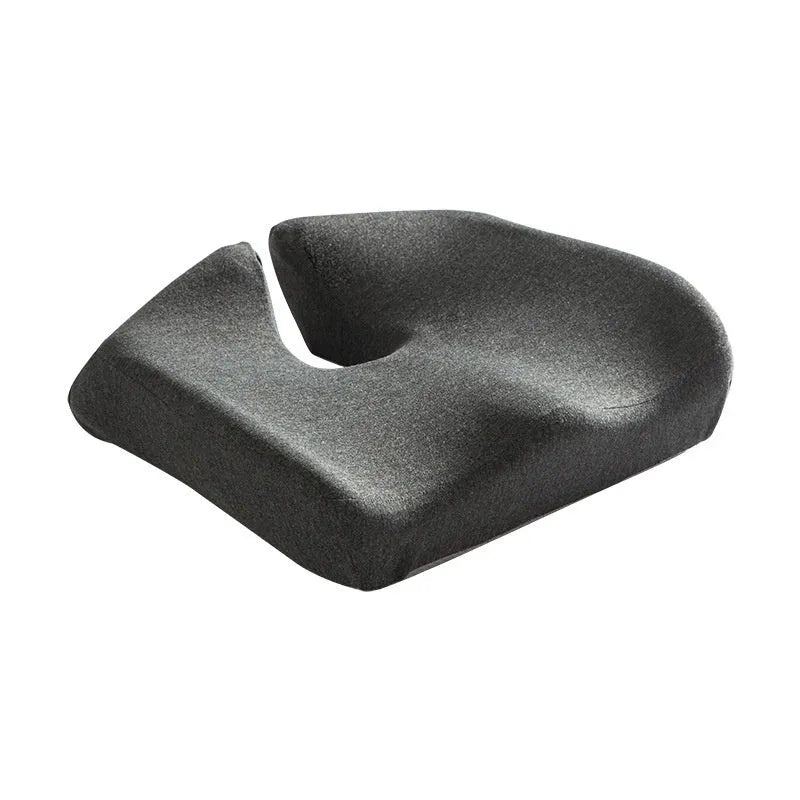 Memory foam office seat cushion measuring 36x40x11cm with solid-colour polyester cover