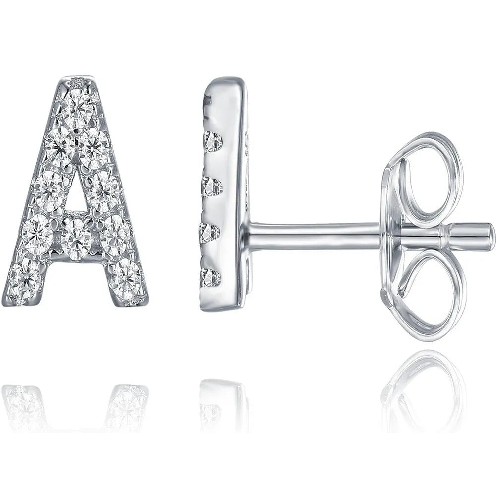 Single gold-plated stud earring featuring a detailed letter Z on a copper base.