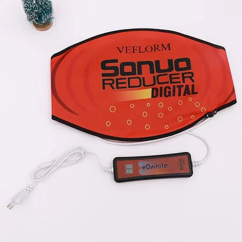 Hot compress waist support belt for sauna, massage, and yoga therapy.