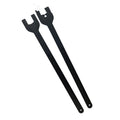 Land Rover fan wrench set showing 36mm and 40mm alloy steel spanners