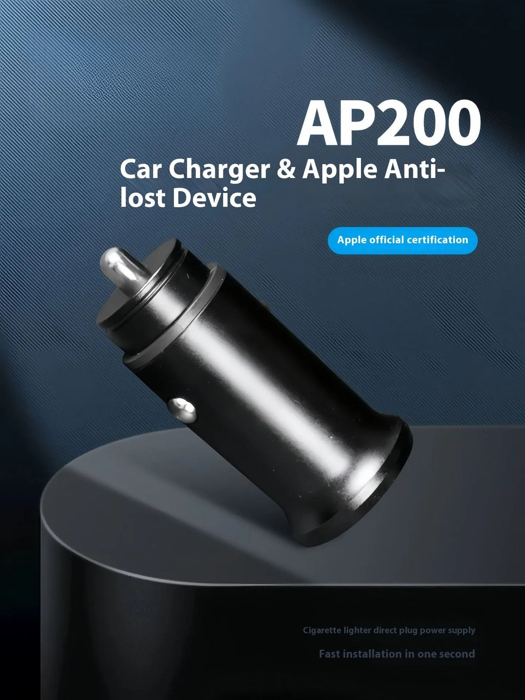 Black car charger GPS locator device with ABS housing for vehicle tracking