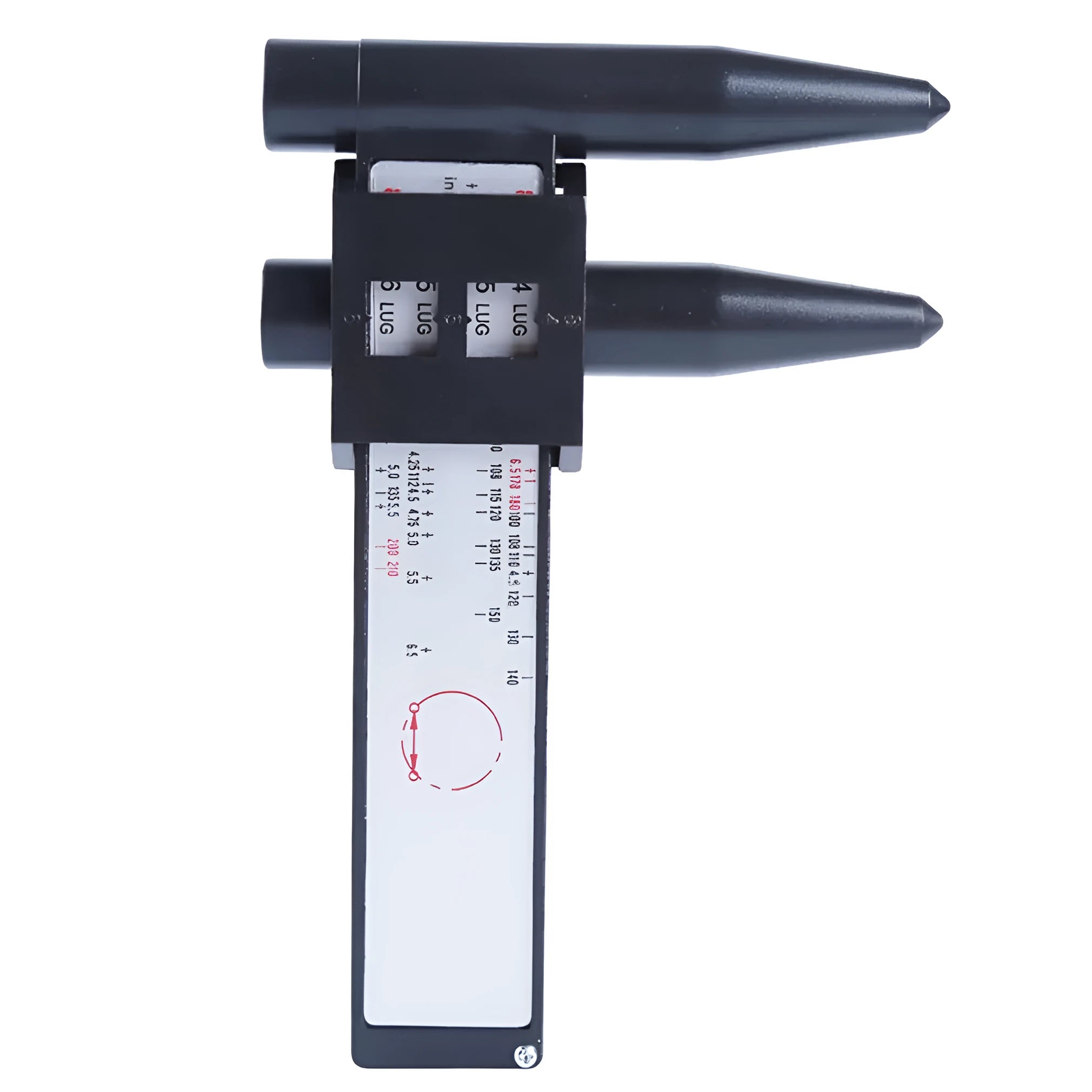 Digital electronic hole distance measuring tool with plastic construction and 180mm measuring range